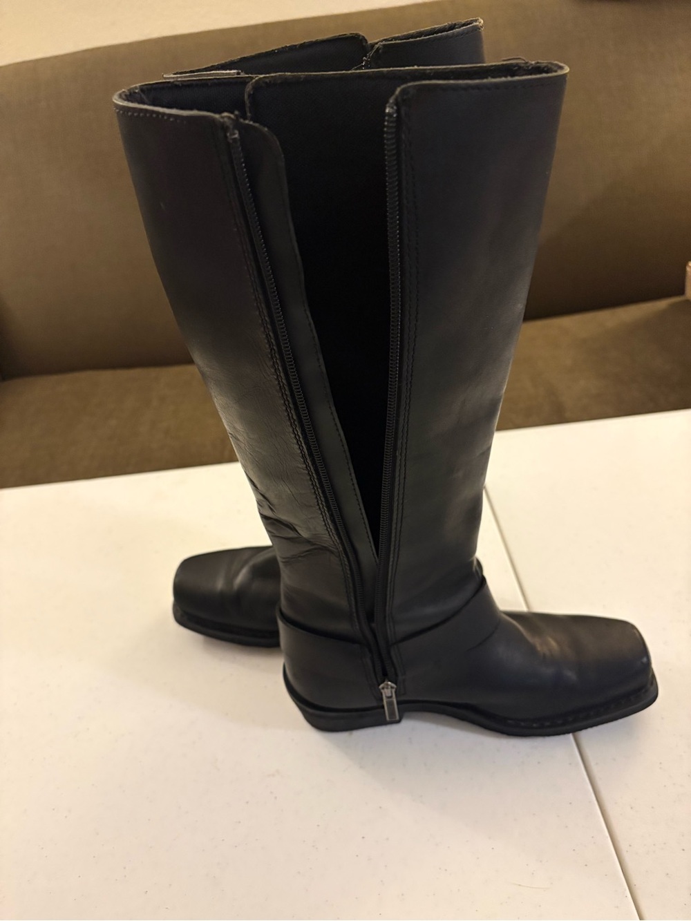 Harley-Davidson Women's Romy Tall Black Leather Lace-Up Boots - Size 7.5 - Picture 8 of 8